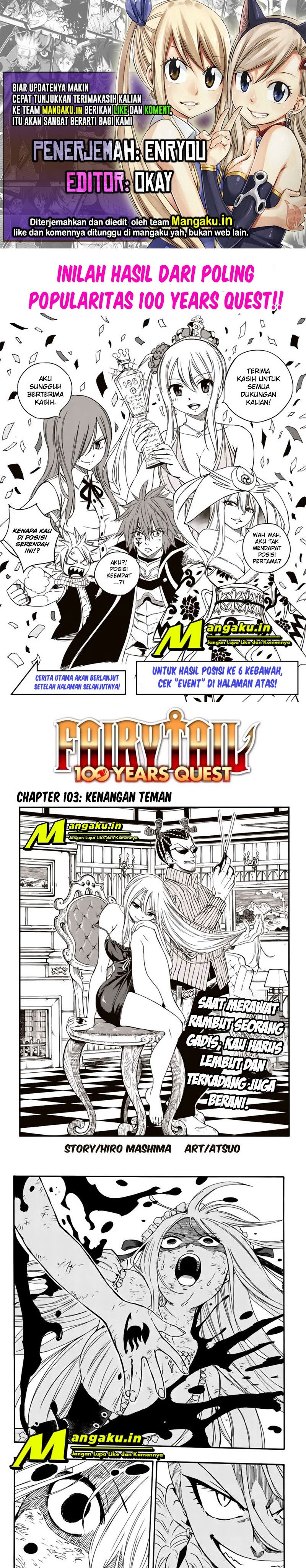 Fairy Tail: 100 Years Quest Chapter 103 Bahasa Indonesia