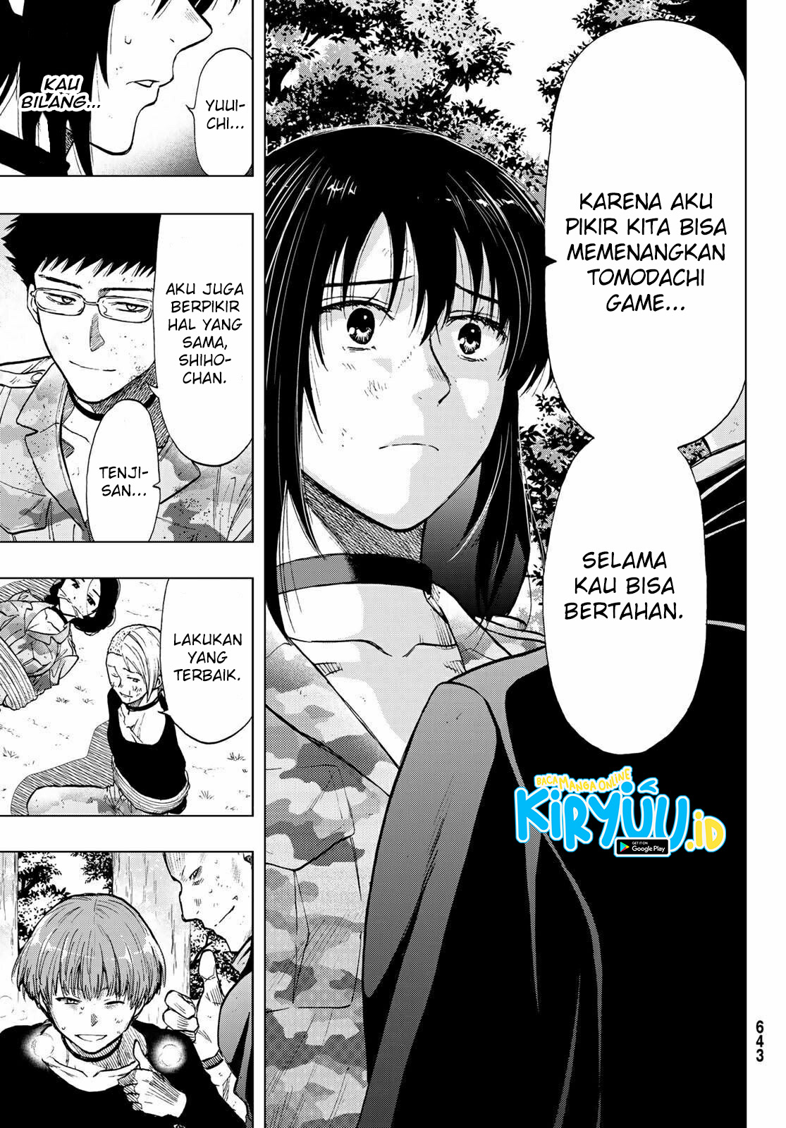 Tomodachi Game Chapter 87 Bahasa Indonesia