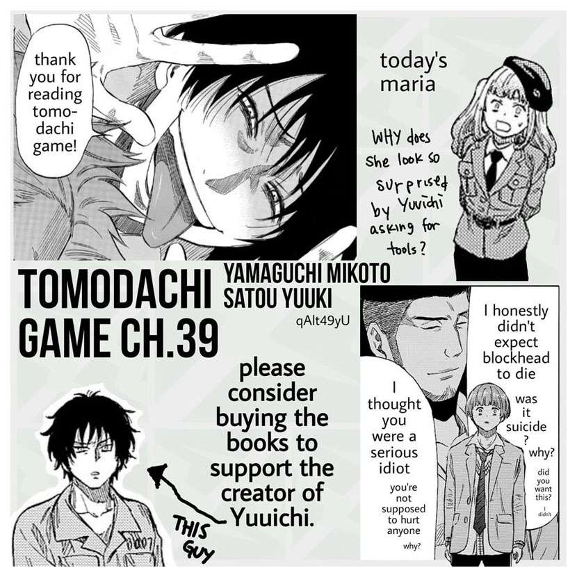 Tomodachi Game Chapter 39 Bahasa Indonesia