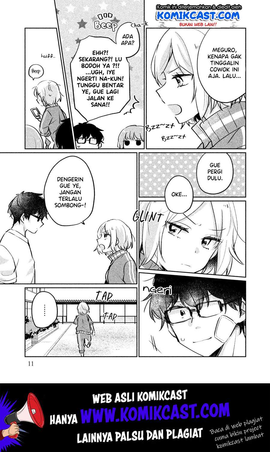 It’s Not Meguro-san’s First Time Chapter 11 Bahasa Indonesia
