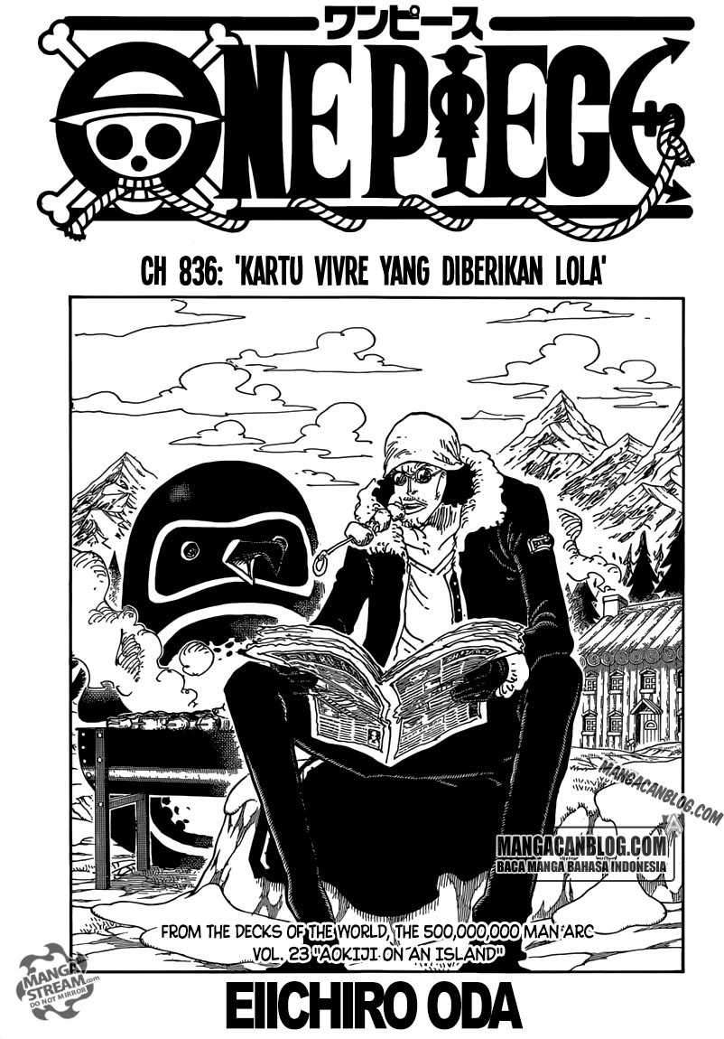 One Piece Chapter 836 Bahasa Indonesia