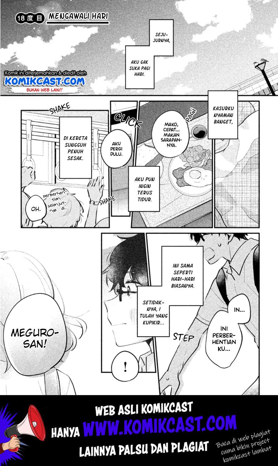 It’s Not Meguro-san’s First Time Chapter 18 Bahasa Indonesia