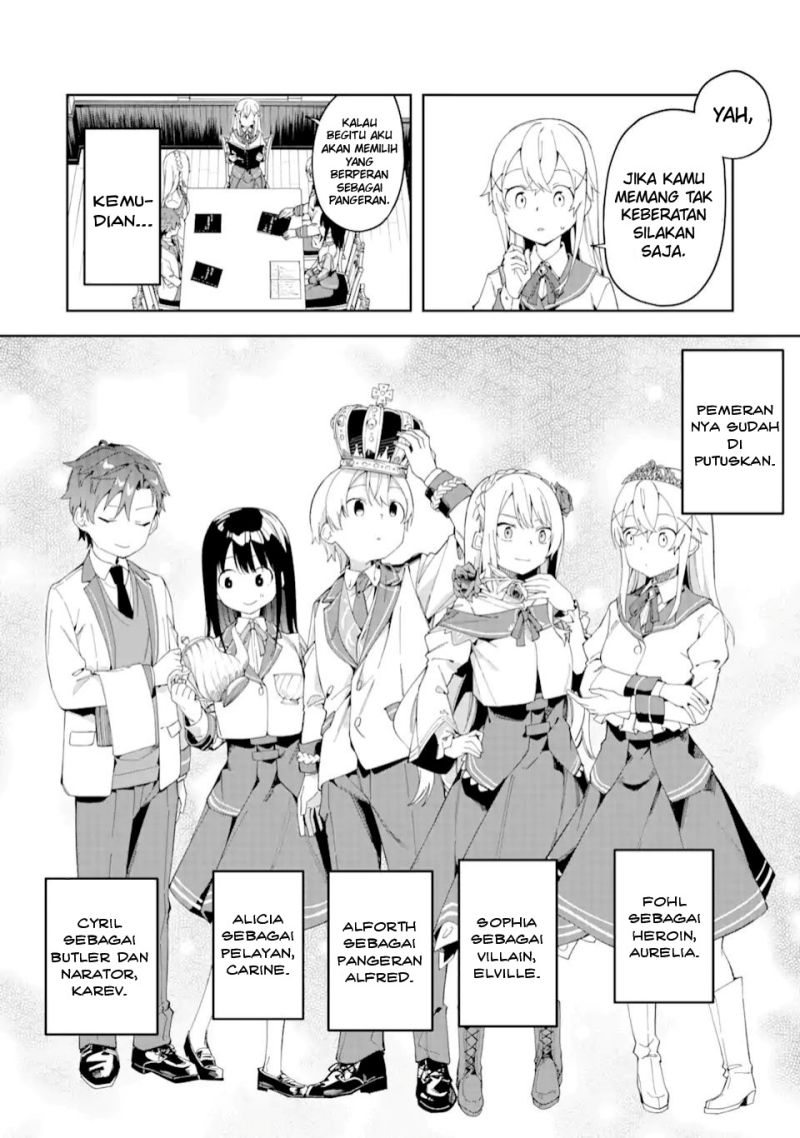 Akuyaku Reijou no Shitsuji-sama: Hametsu Flag wa Ore ga Tsubusasete Itadakimasu Chapter 23.1 Bahasa Indonesia