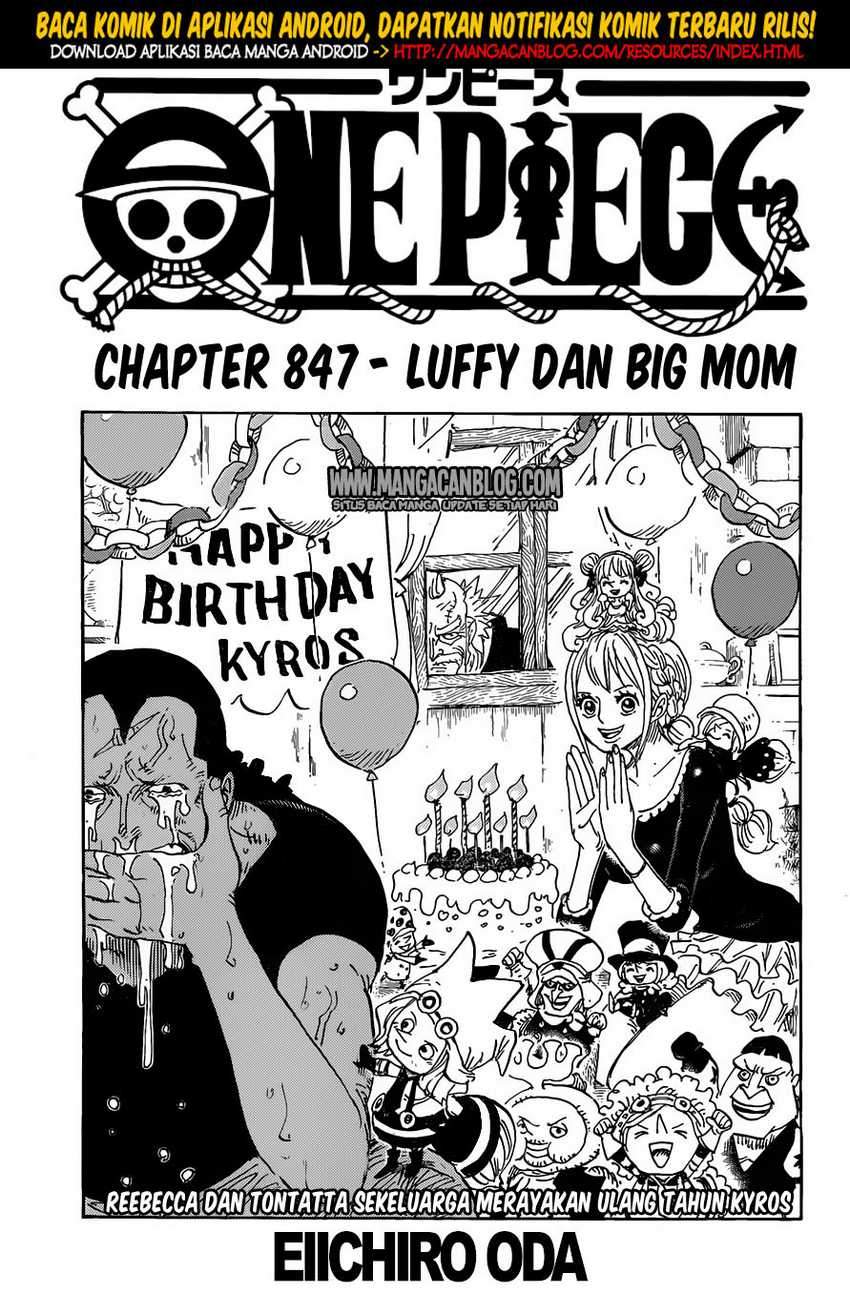 One Piece Chapter 847 Bahasa Indonesia