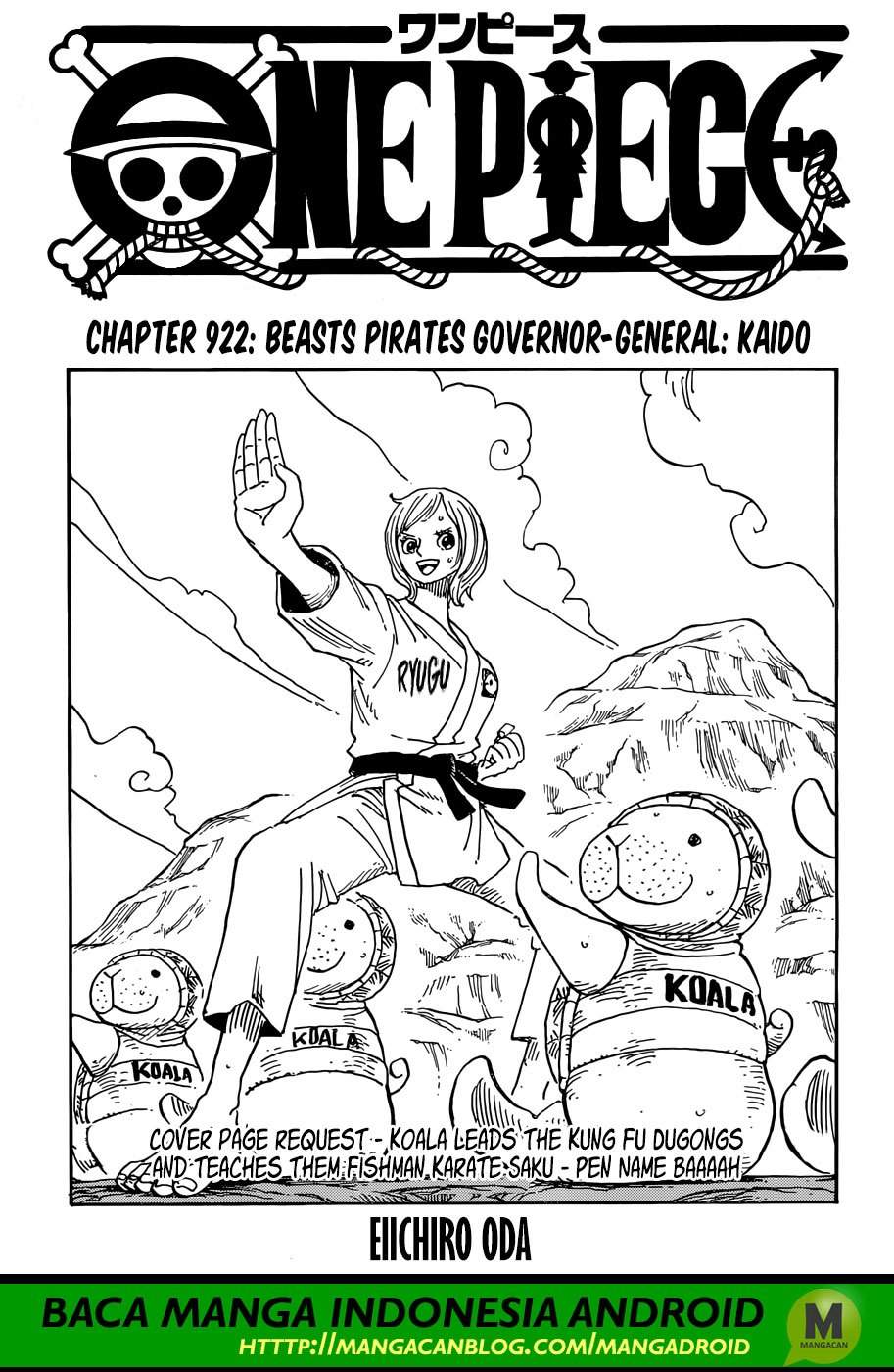 One Piece Chapter 922 Bahasa Indonesia