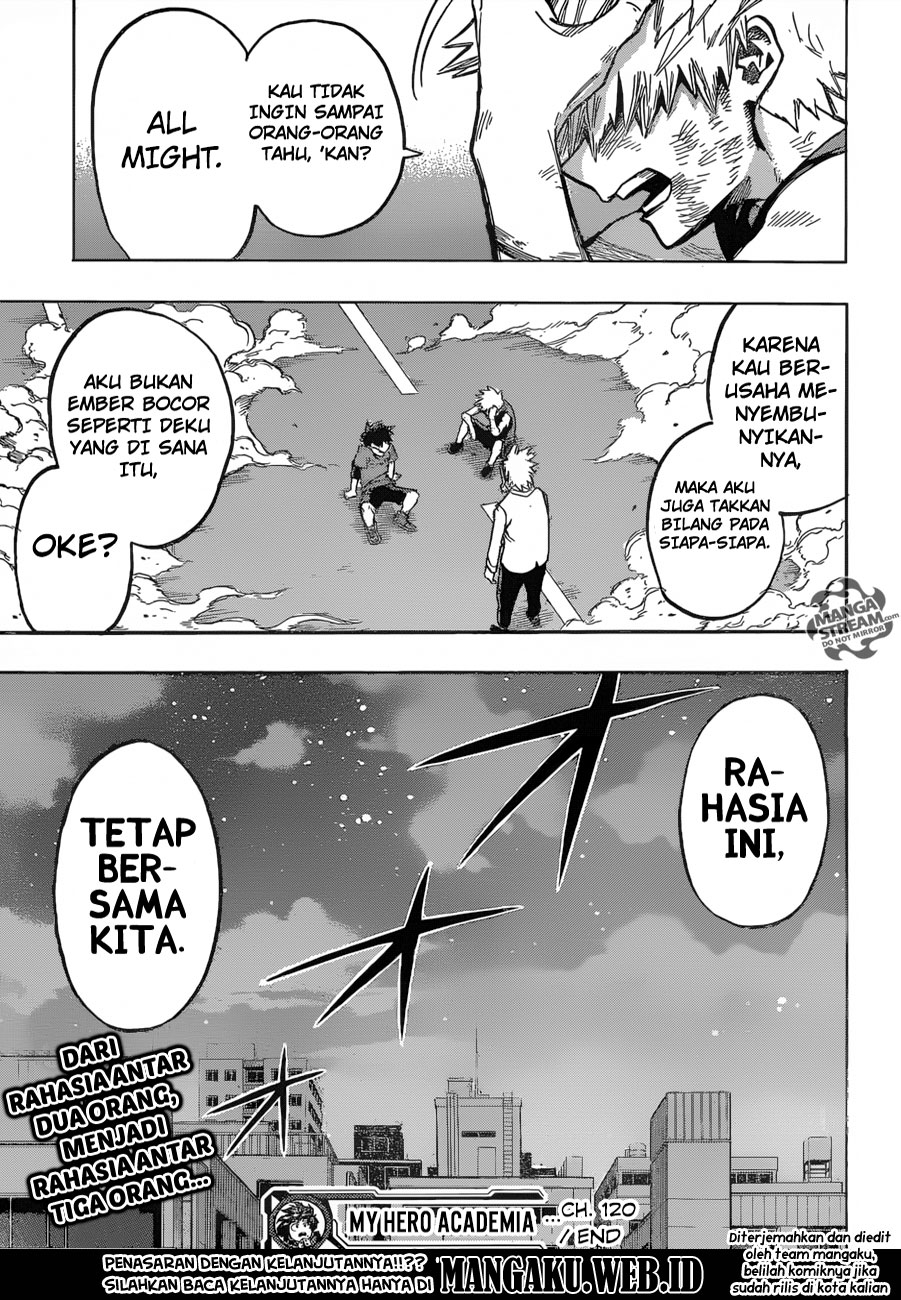 Boku no Hero Academia Chapter 120