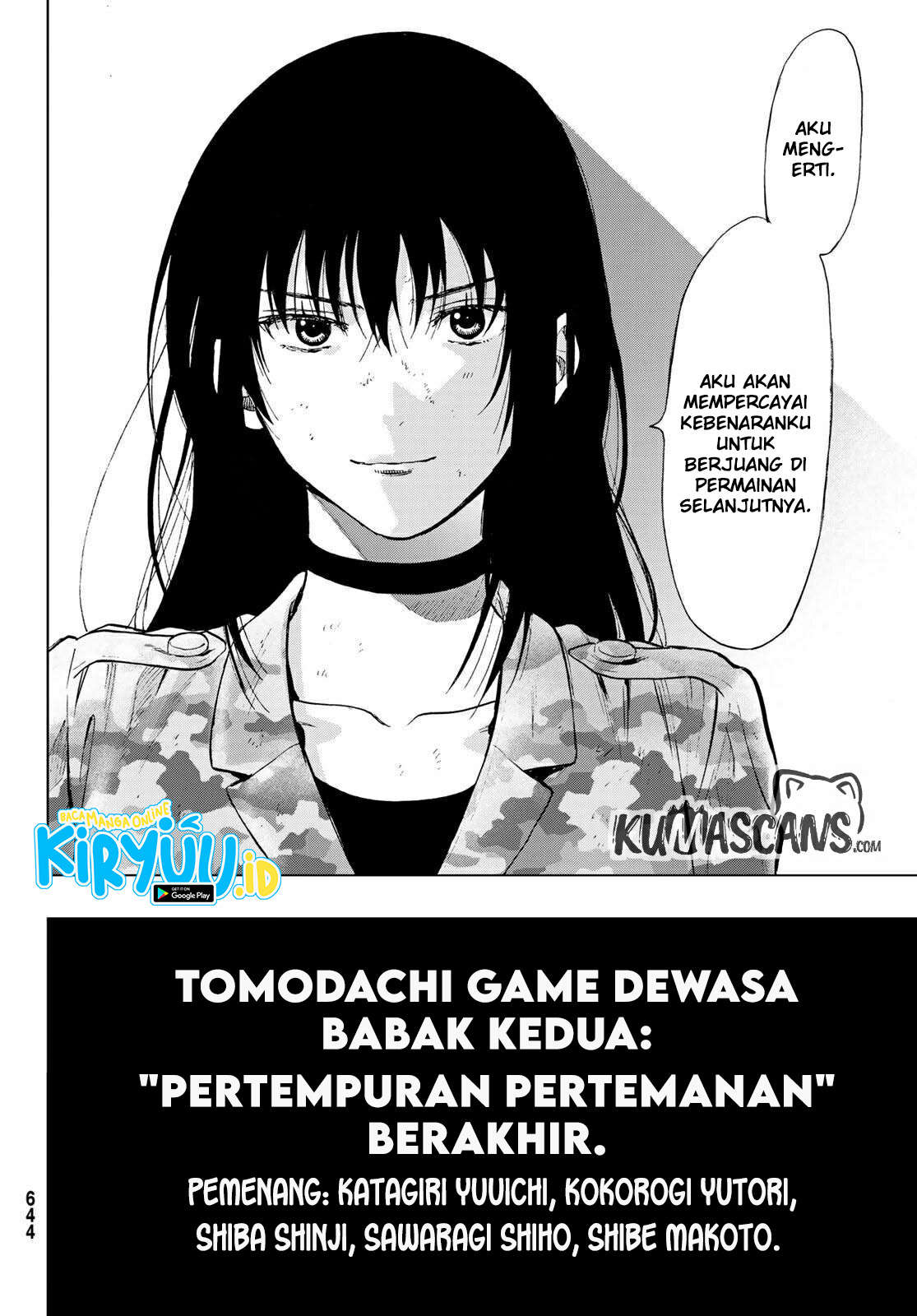 Tomodachi Game Chapter 87 Bahasa Indonesia