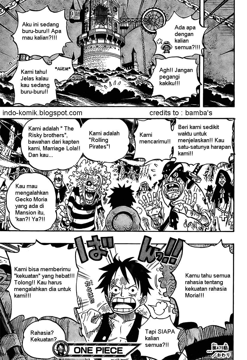 One Piece Chapter 475 Bahasa Indonesia