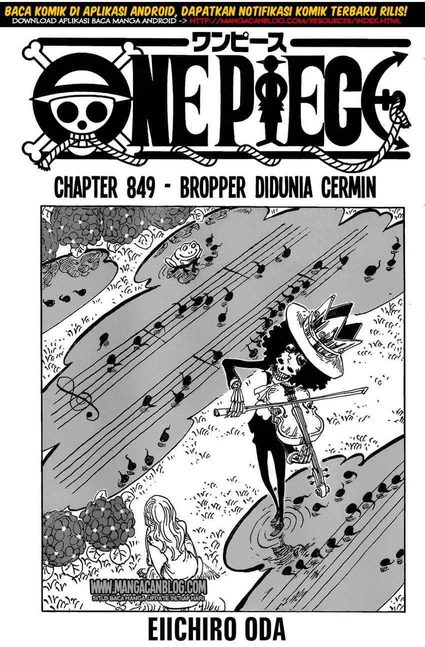 One Piece Chapter 849 Bahasa Indonesia