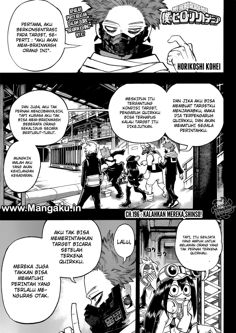 Boku no Hero Academia Chapter 196