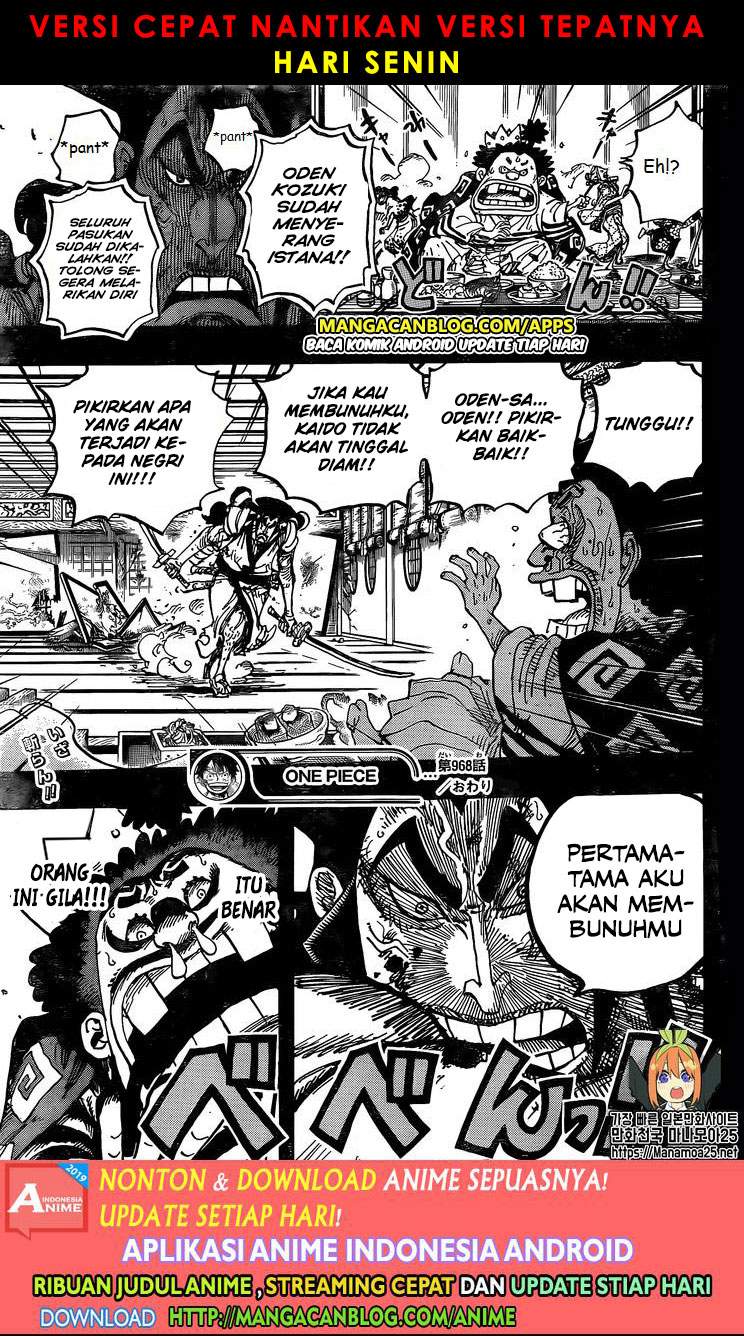 One Piece Chapter 968 Bahasa Indonesia