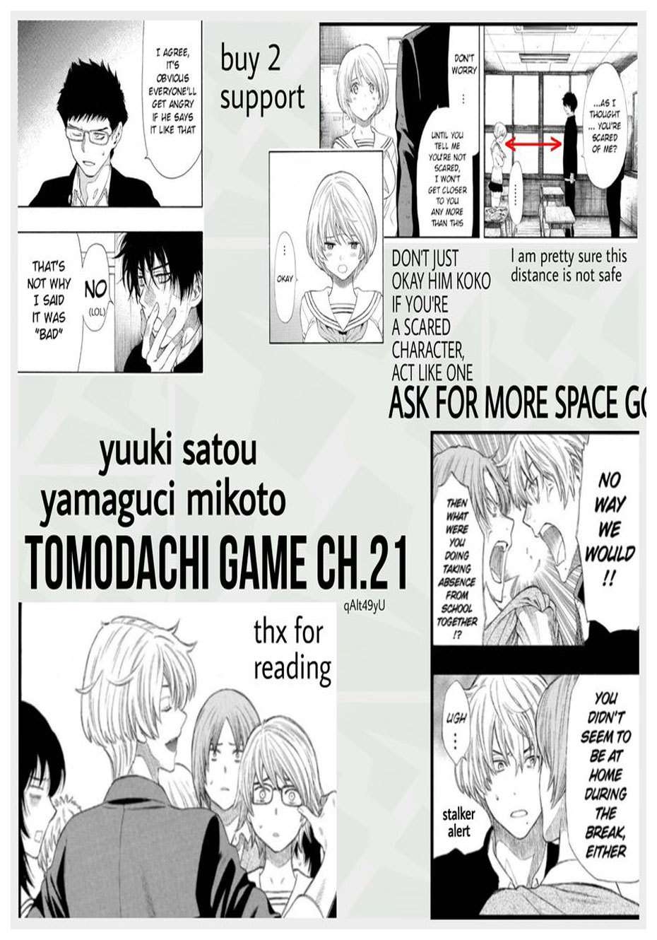Tomodachi Game Chapter 21 Bahasa Indonesia
