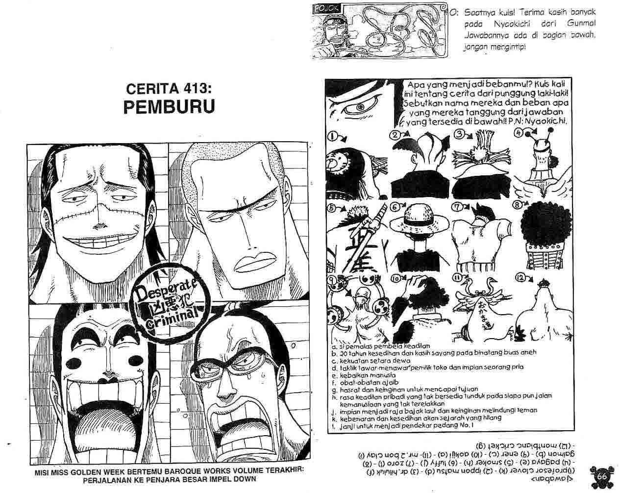 One Piece Chapter 413 Bahasa Indonesia