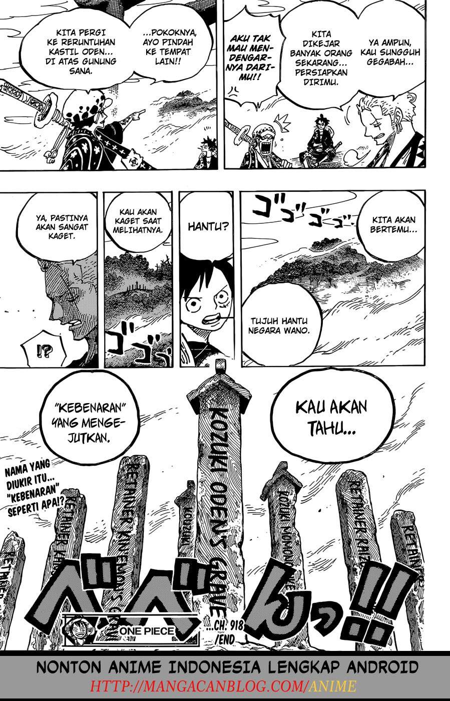 One Piece Chapter 918 Bahasa Indonesia