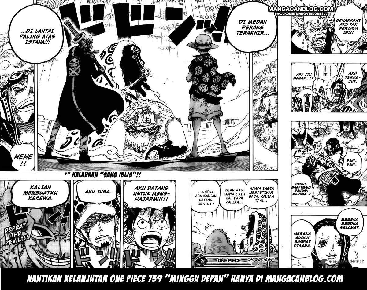 One Piece Chapter 758 Bahasa Indonesia