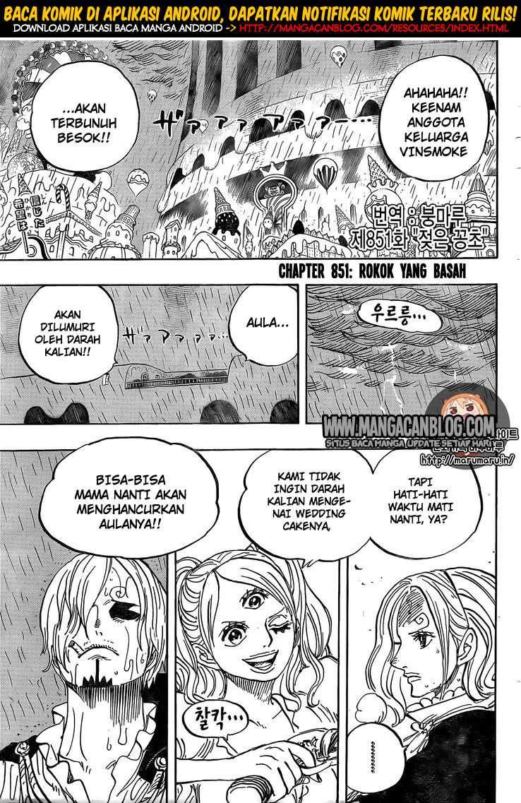 One Piece Chapter 851 Bahasa Indonesia