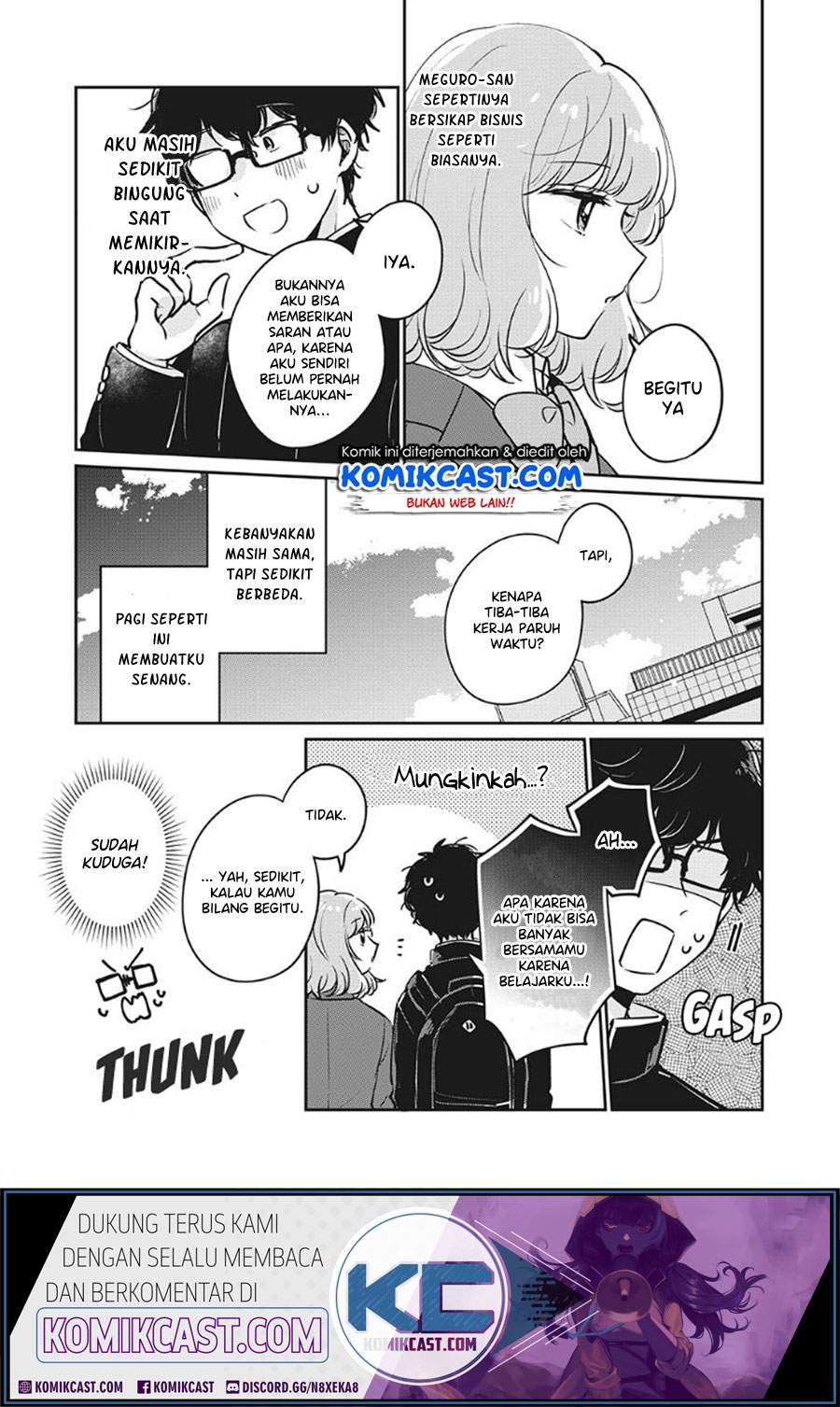 It’s Not Meguro-san’s First Time Chapter 32 Bahasa Indonesia