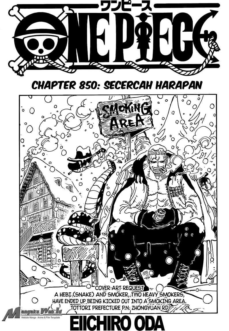 One Piece Chapter 850 Bahasa Indonesia