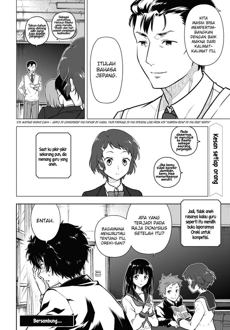 Hyouka Chapter 91 Bahasa Indonesia