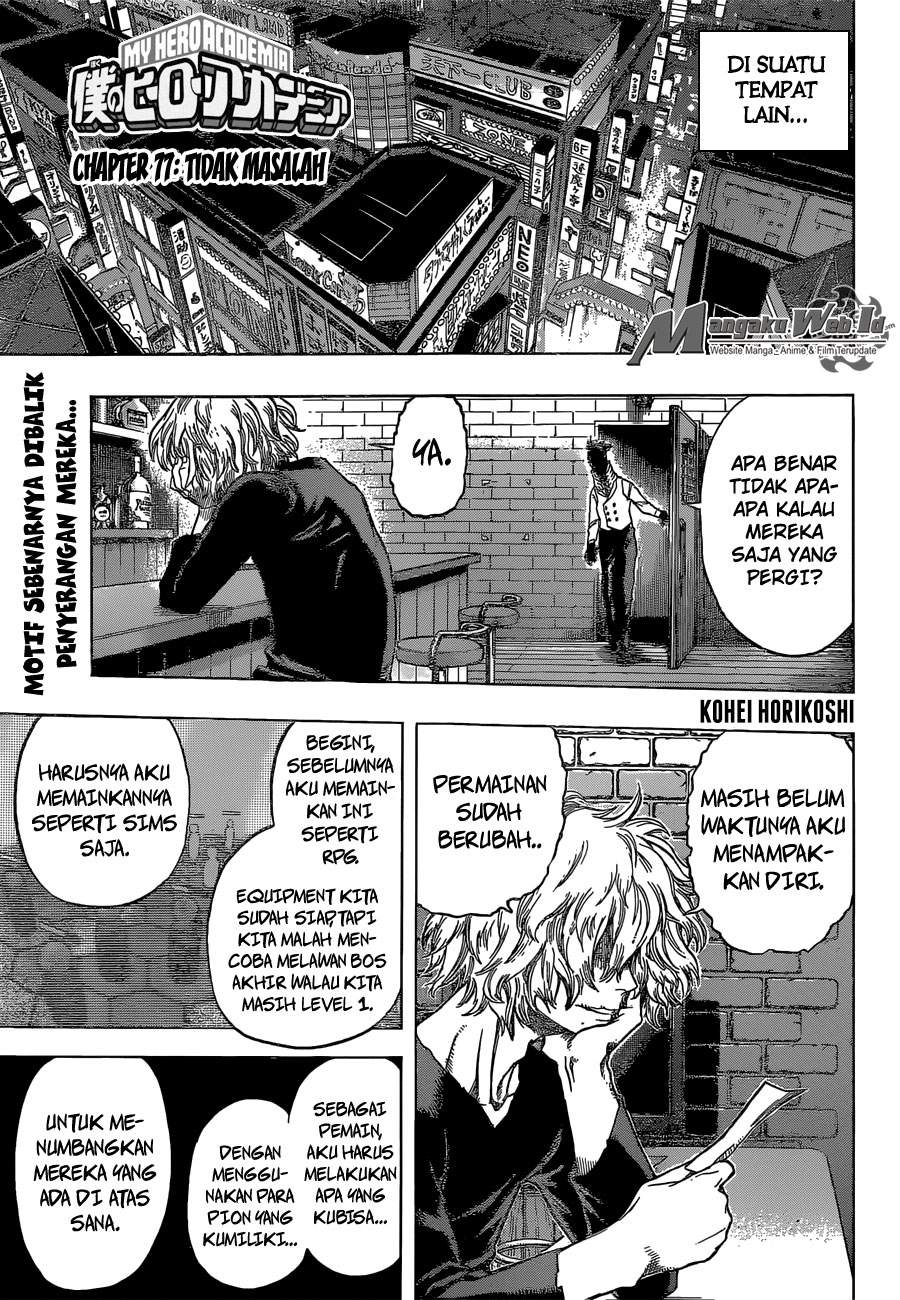 Boku no Hero Academia Chapter 77 Bahasa Indonesia