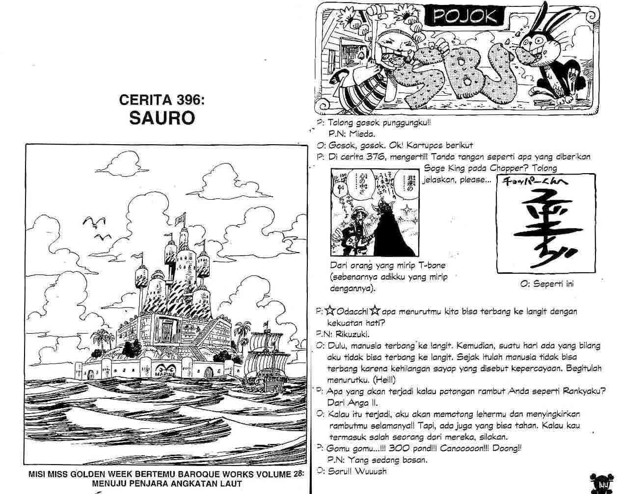 One Piece Chapter 396 Bahasa Indonesia