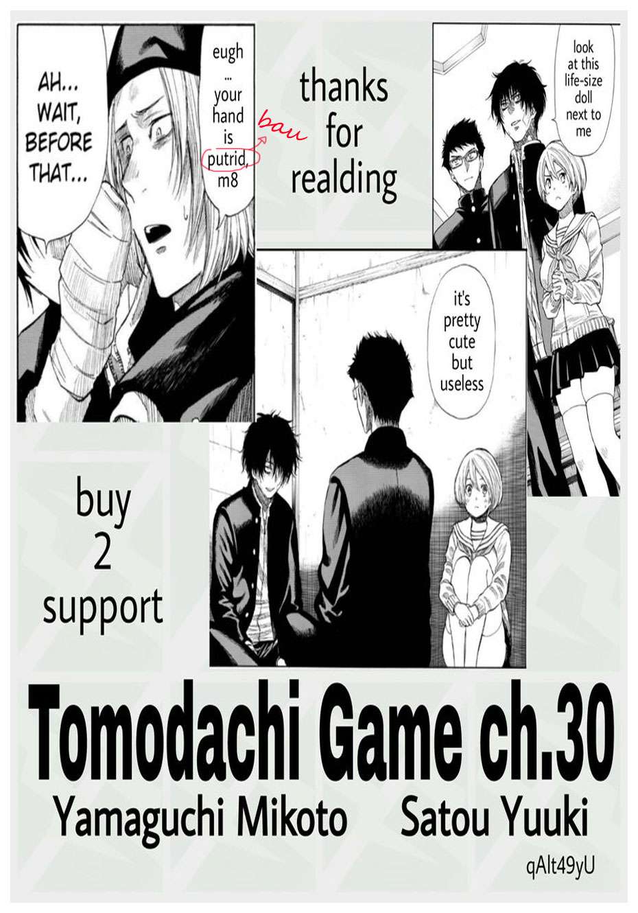 Tomodachi Game Chapter 30 Bahasa Indonesia