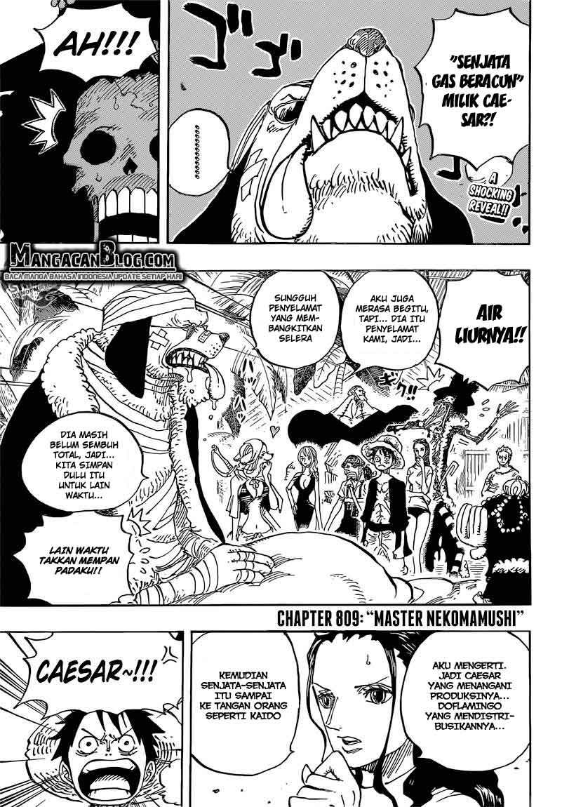 One Piece Chapter 809 Bahasa Indonesia