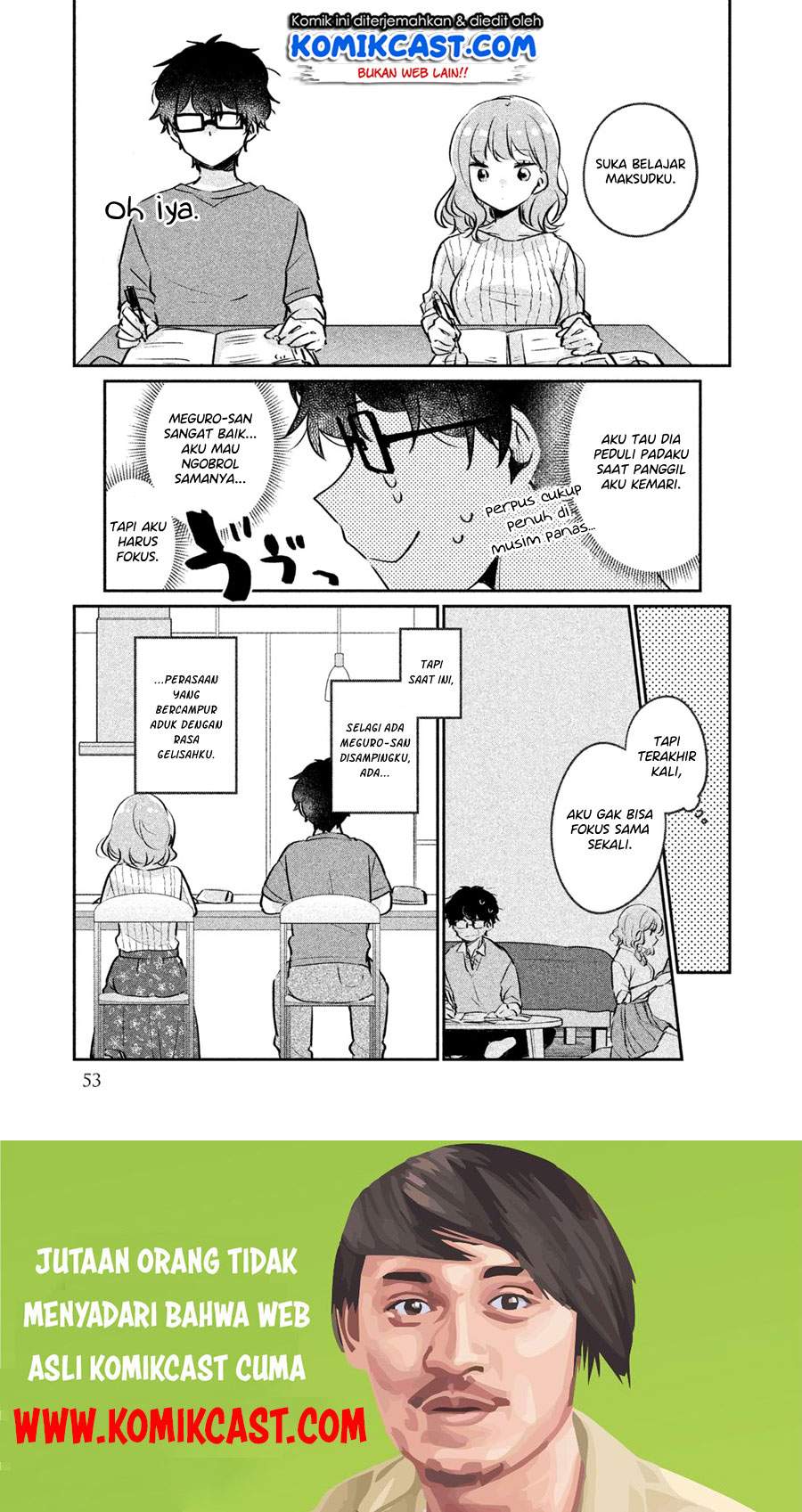 It’s Not Meguro-san’s First Time Chapter 14 Bahasa Indonesia