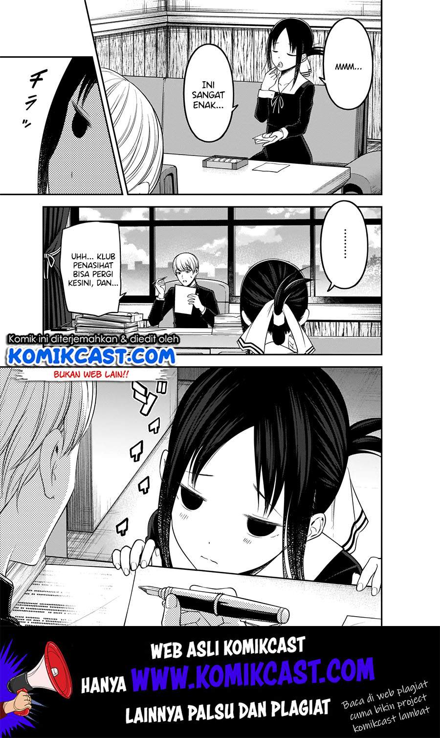 Kaguya-sama wa Kokurasetai – Tensai-tachi no Renai Zunousen Chapter 175 Bahasa Indonesia