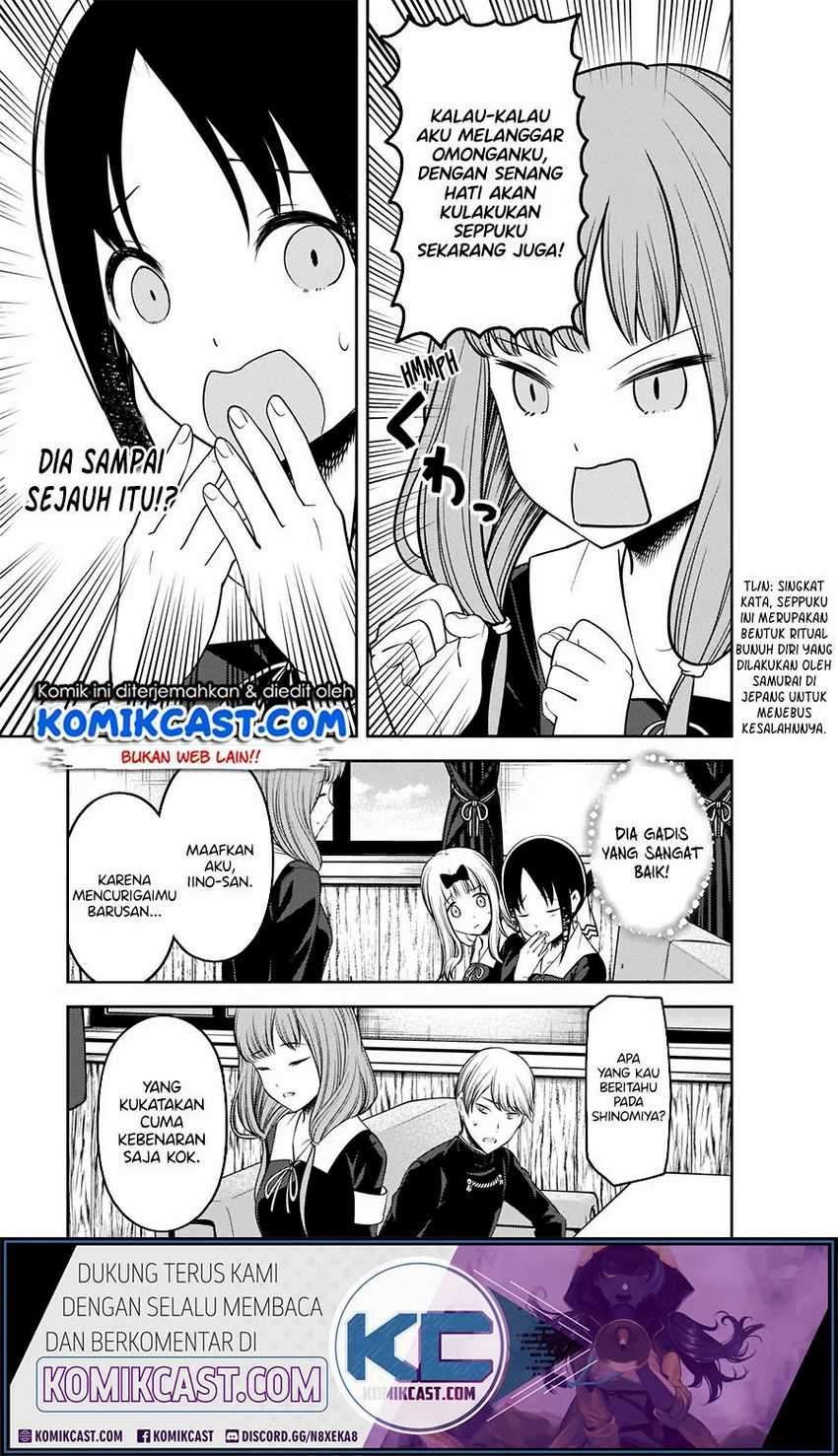 Kaguya-sama wa Kokurasetai – Tensai-tachi no Renai Zunousen Chapter 213HQ Bahasa Indonesia