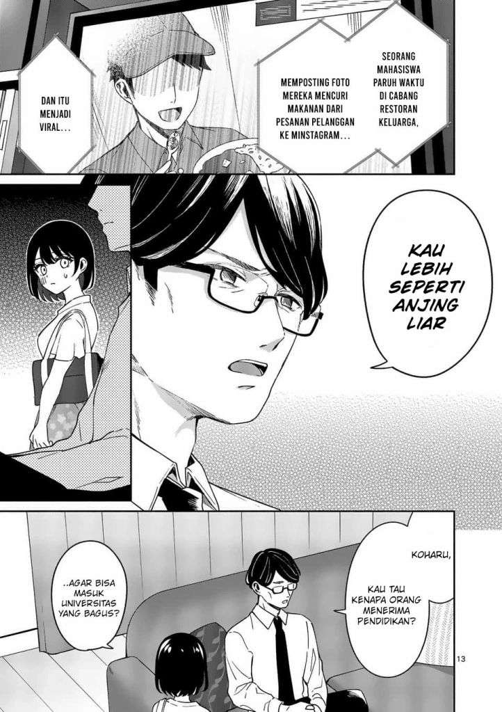 Shiotaiou no Sato-san ga Ore ni dake Amai Chapter 13 Bahasa Indonesia