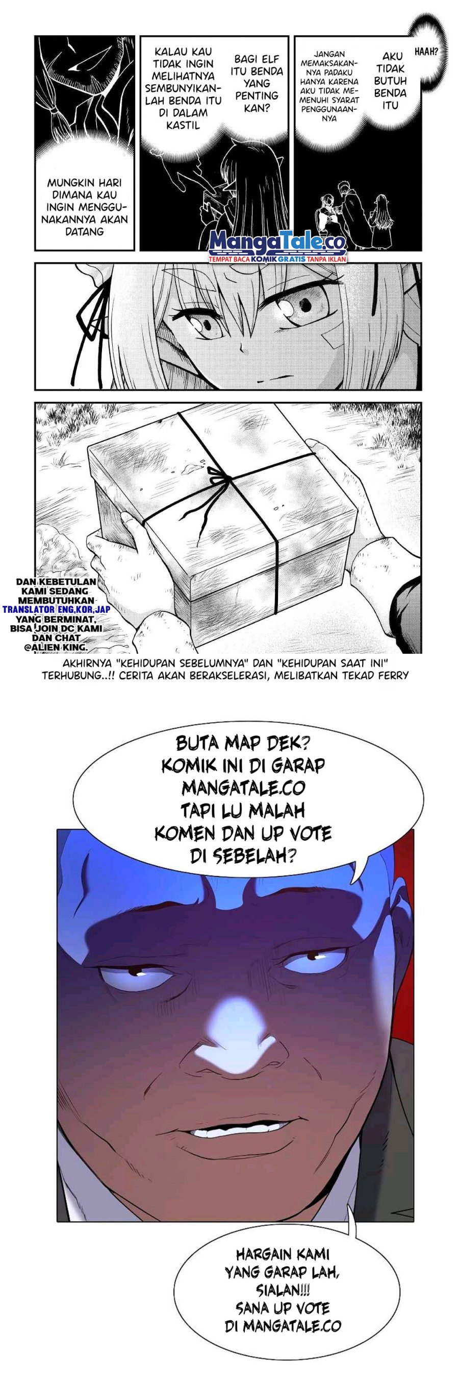 Zensei wa Ken Mikado. Konjou Kuzu Ouji Chapter 31.2 Bahasa Indonesia