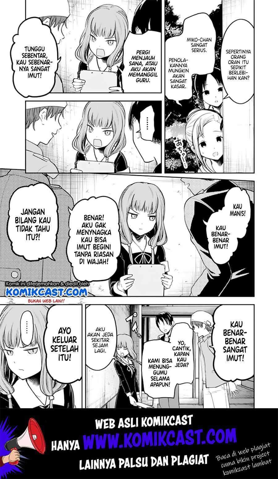 Kaguya-sama wa Kokurasetai – Tensai-tachi no Renai Zunousen Chapter 130 Bahasa Indonesia