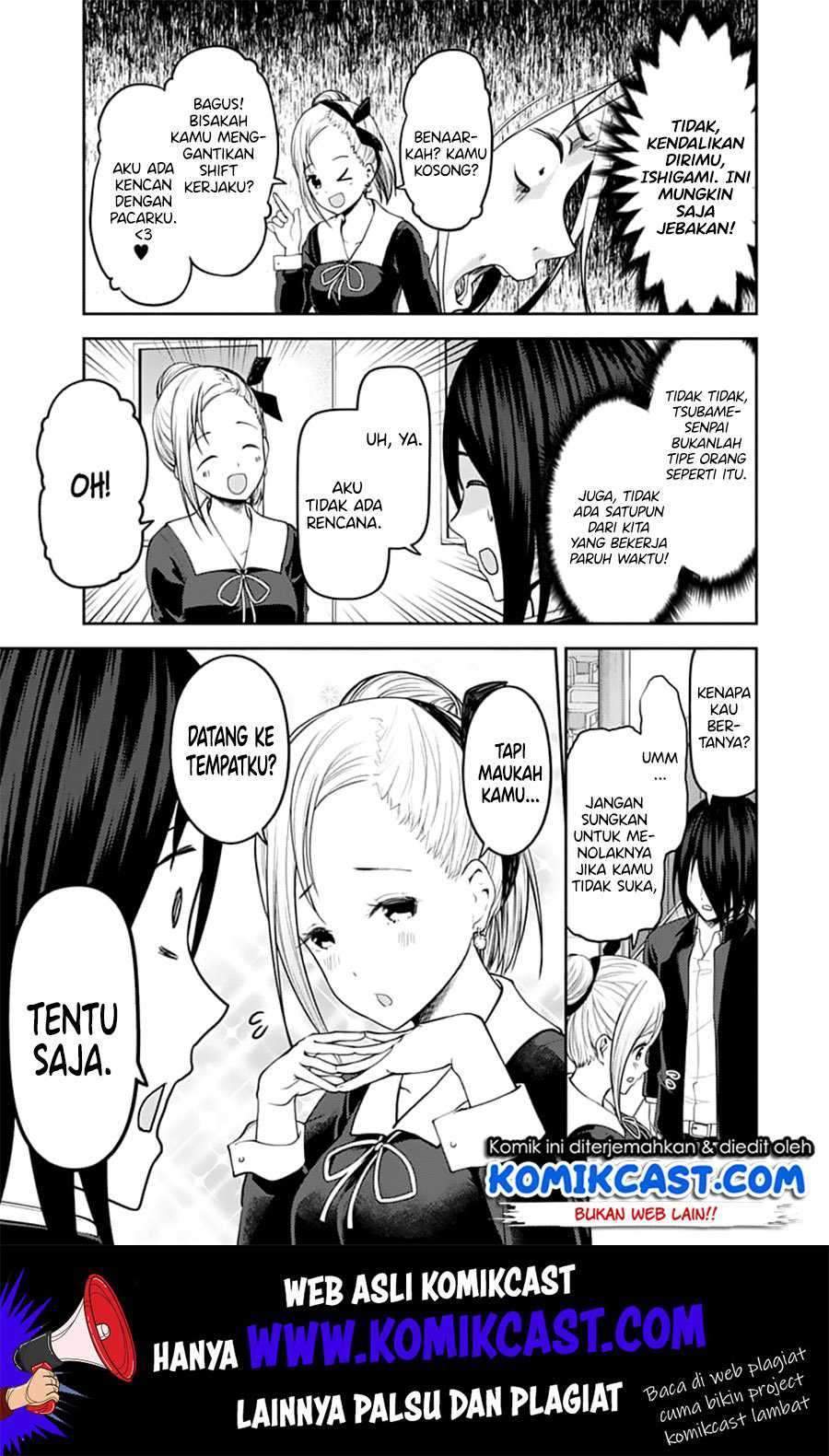 Kaguya-sama wa Kokurasetai – Tensai-tachi no Renai Zunousen Chapter 140 Bahasa Indonesia