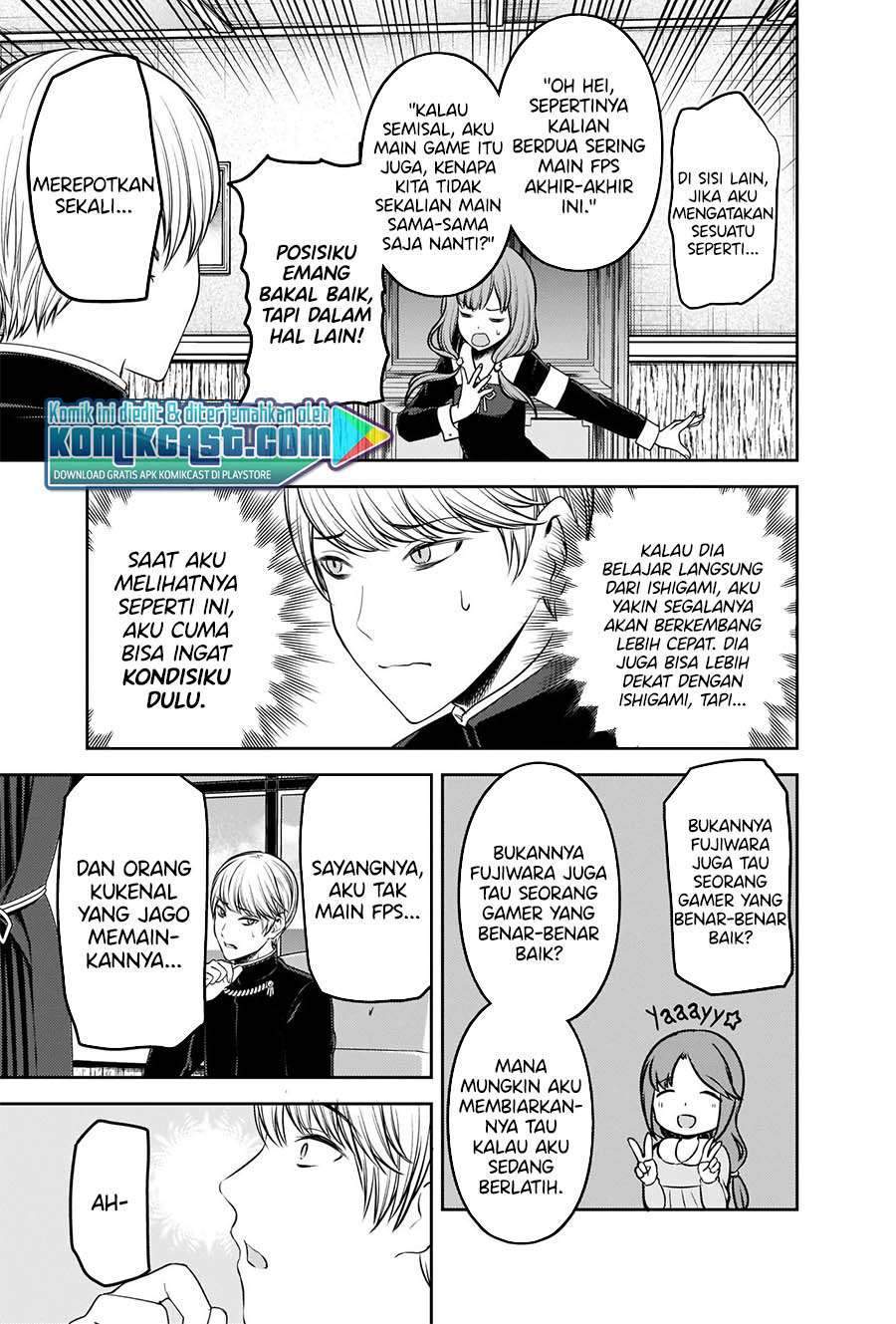 Kaguya-sama wa Kokurasetai – Tensai-tachi no Renai Zunousen Chapter 229 Bahasa Indonesia