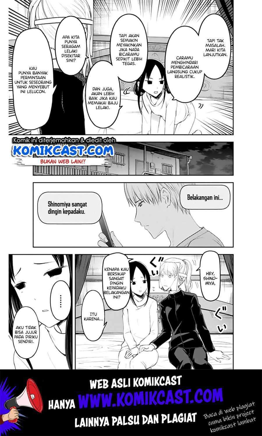 Kaguya-sama wa Kokurasetai – Tensai-tachi no Renai Zunousen Chapter 148 Bahasa Indonesia