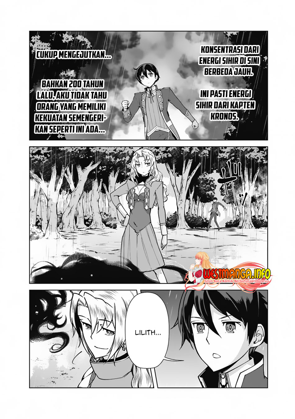 Rettou Me no Tensei Majutsushi Shiitage Rareta Moto Yuusha wa Mirai no Sekai o Yoyuu de Ikinuku Chapter 64 Bahasa Indonesia