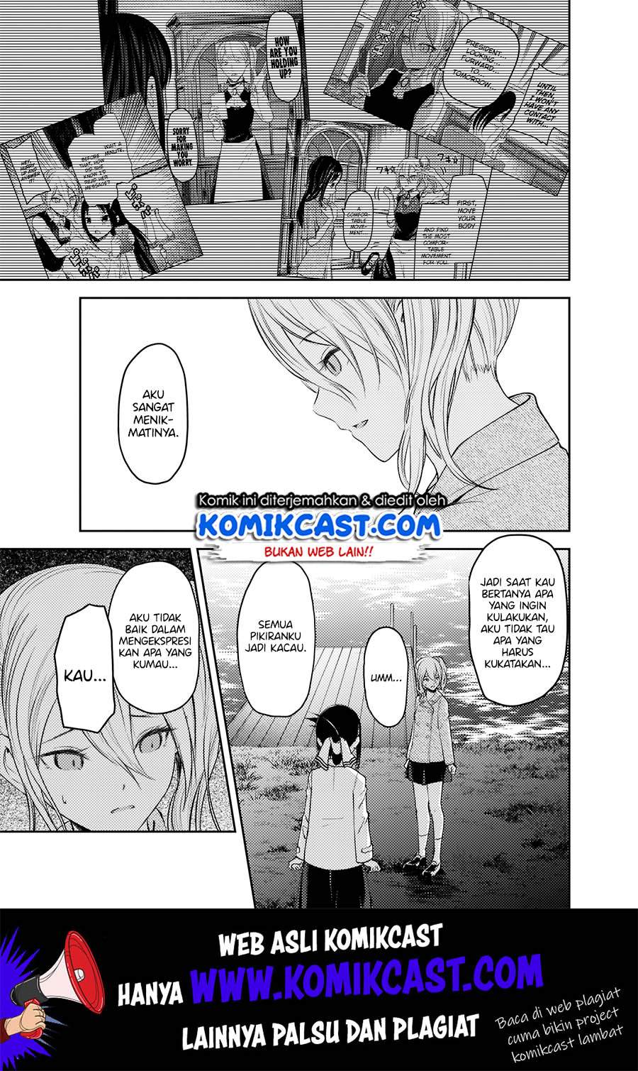 Kaguya-sama wa Kokurasetai – Tensai-tachi no Renai Zunousen Chapter 186 Bahasa Indonesia