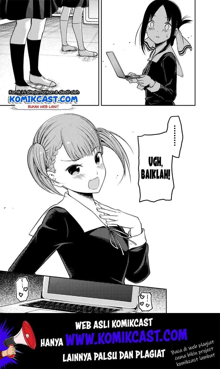 Kaguya-sama wa Kokurasetai – Tensai-tachi no Renai Zunousen Chapter 168 Bahasa Indonesia