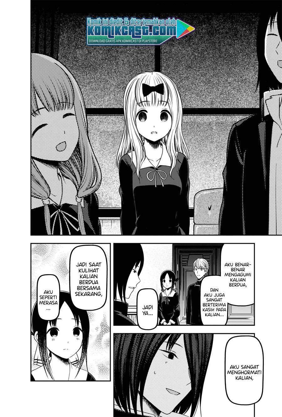 Kaguya-sama wa Kokurasetai – Tensai-tachi no Renai Zunousen Chapter 223 Bahasa Indonesia