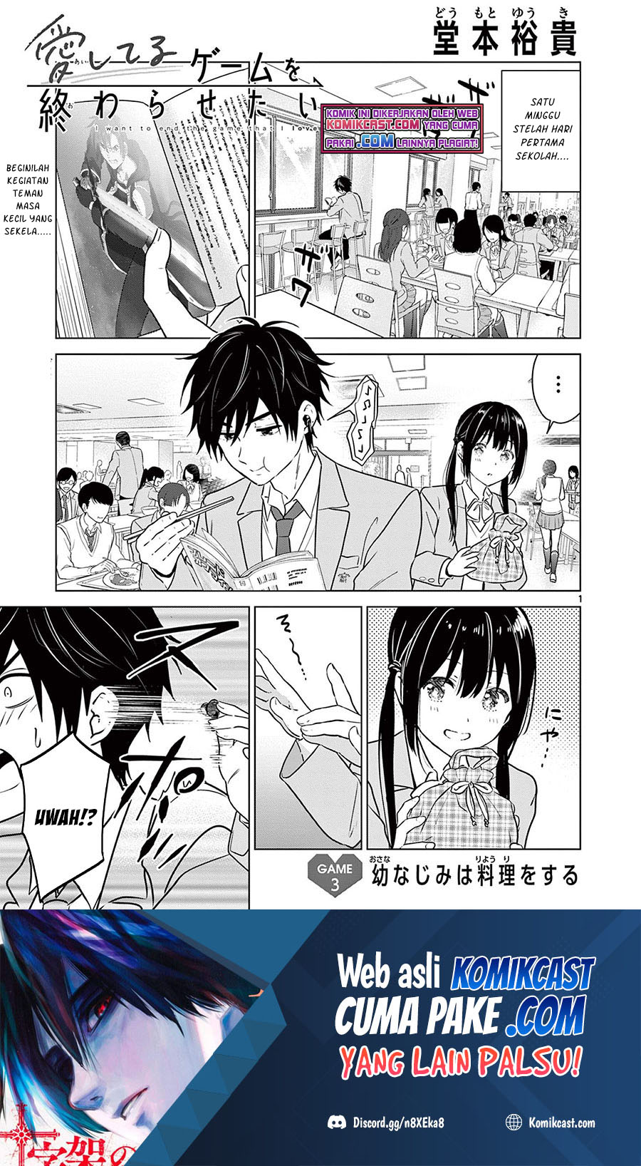 Aishiteru Game wo Owarasetai Chapter 03 Bahasa Indonesia