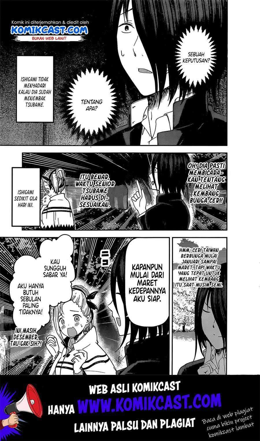 Kaguya-sama wa Kokurasetai – Tensai-tachi no Renai Zunousen Chapter 133 Bahasa Indonesia