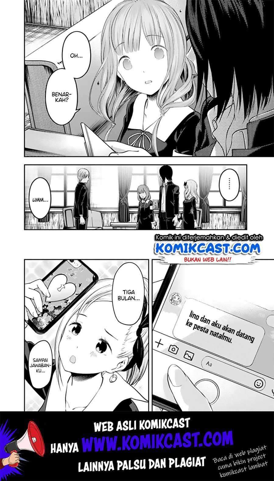 Kaguya-sama wa Kokurasetai – Tensai-tachi no Renai Zunousen Chapter 140 Bahasa Indonesia