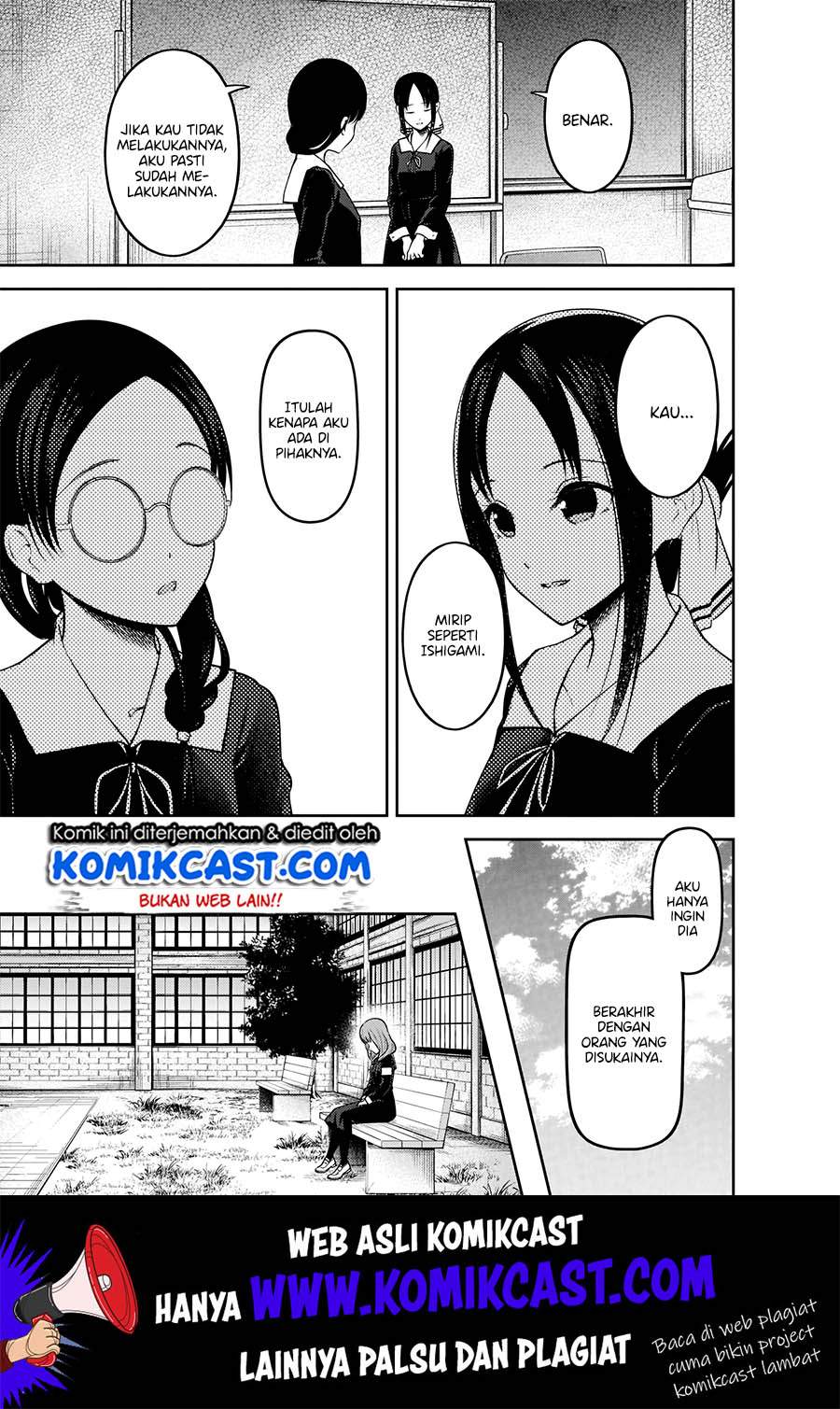 Kaguya-sama wa Kokurasetai – Tensai-tachi no Renai Zunousen Chapter 189 Bahasa Indonesia