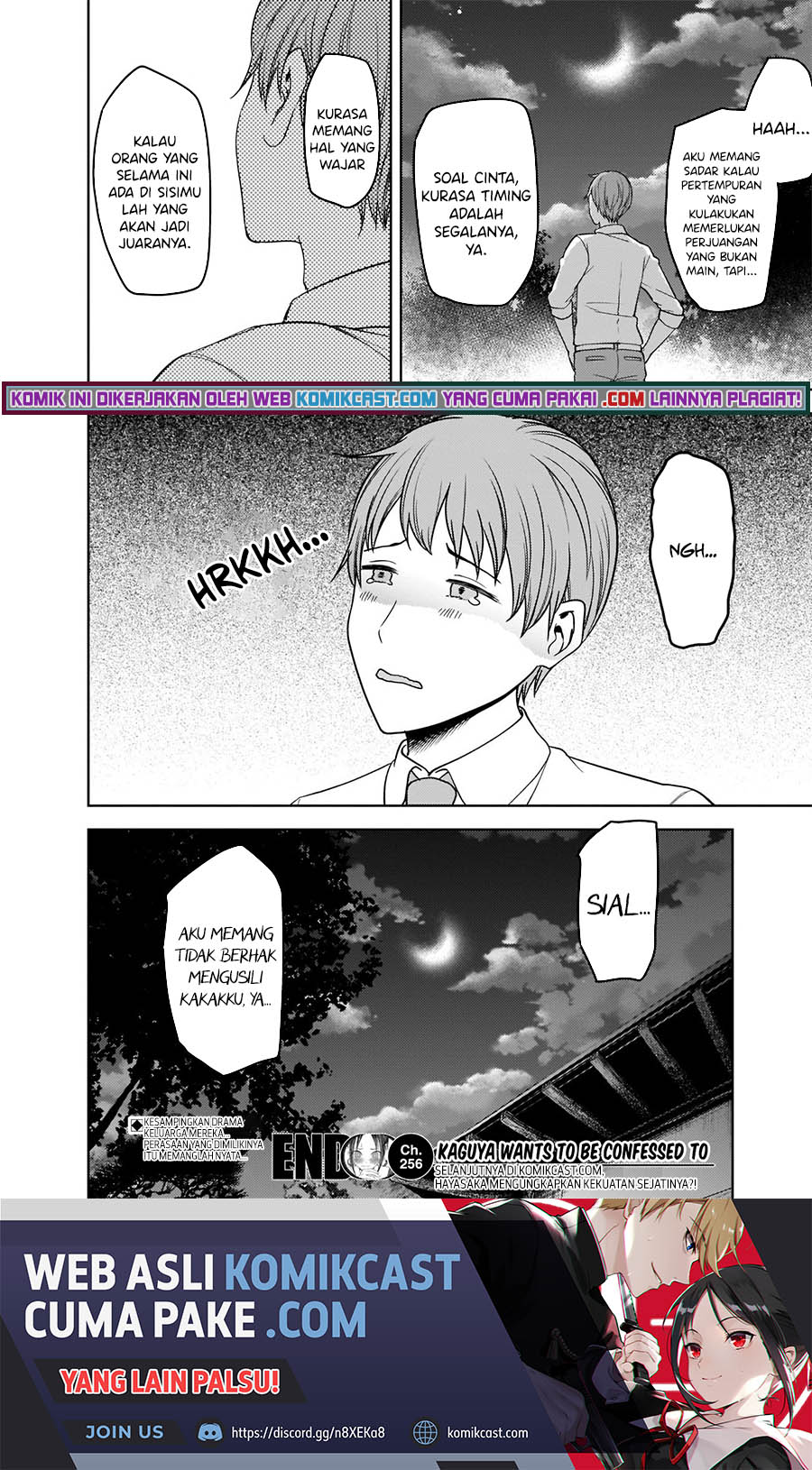 Kaguya-sama wa Kokurasetai – Tensai-tachi no Renai Zunousen Chapter 256 Bahasa Indonesia