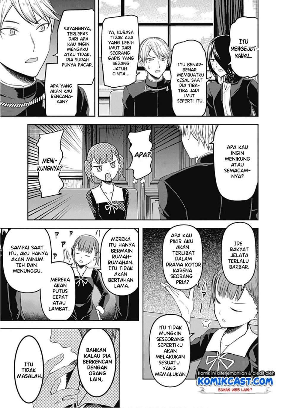 Kaguya-sama wa Kokurasetai – Tensai-tachi no Renai Zunousen Chapter 98 Bahasa Indonesia