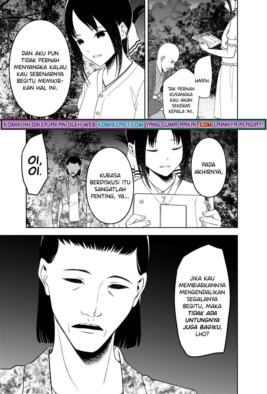 Kaguya-sama wa Kokurasetai – Tensai-tachi no Renai Zunousen Chapter 259 Bahasa Indonesia