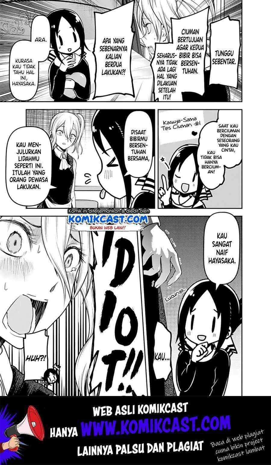 Kaguya-sama wa Kokurasetai – Tensai-tachi no Renai Zunousen Chapter 138 Bahasa Indonesia