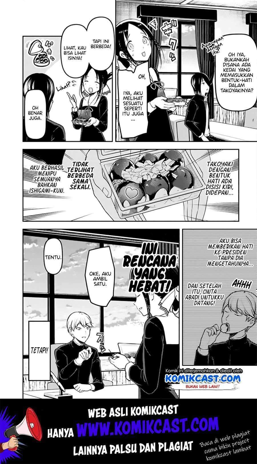 Kaguya-sama wa Kokurasetai – Tensai-tachi no Renai Zunousen Chapter 128 Bahasa Indonesia