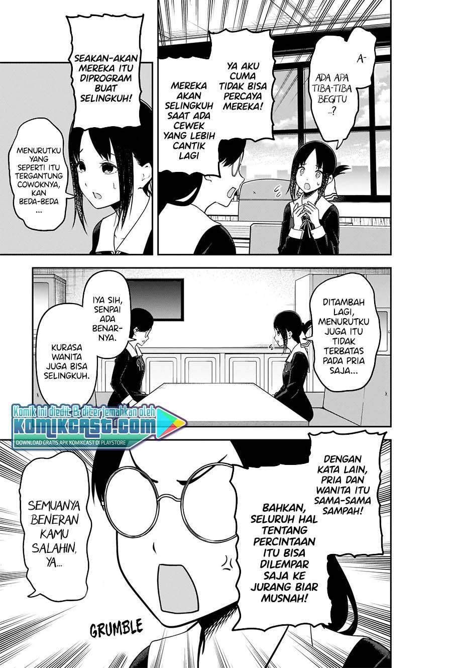 Kaguya-sama wa Kokurasetai – Tensai-tachi no Renai Zunousen Chapter 231 Bahasa Indonesia